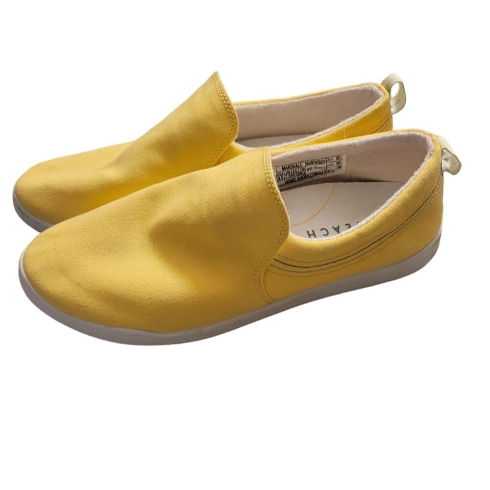 Vionic Beach Marshall Sun Yellow Slip On Sneakers Size 9.5